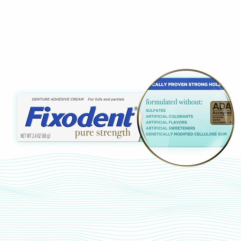 Denture Fixodent Pure - 2.4oz/2pk