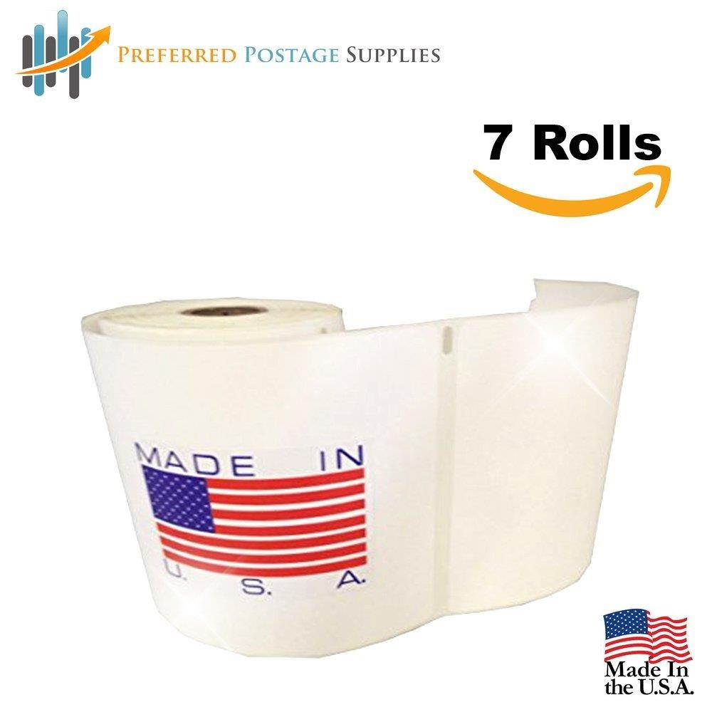 Dymo Compatible 1744907 4" x 6" 4XL Internet Postage Shipping Labels, 220 labels per roll MADE IN THE USA (7 Rolls)