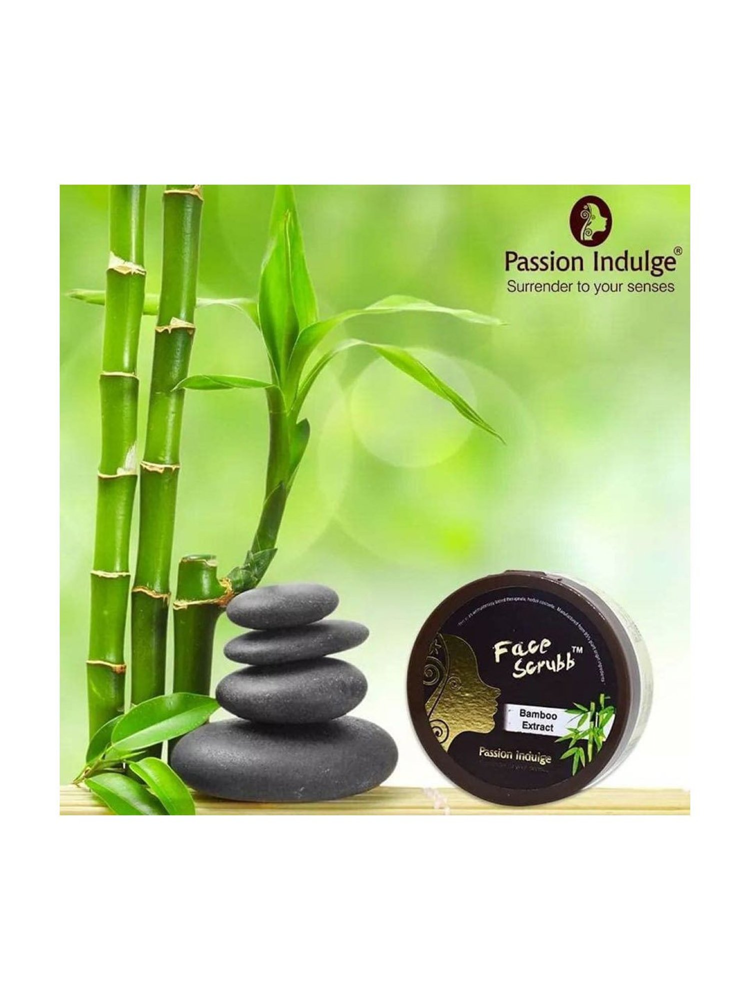 Passion Indulge Bamboo Face Scrub - 250 gm