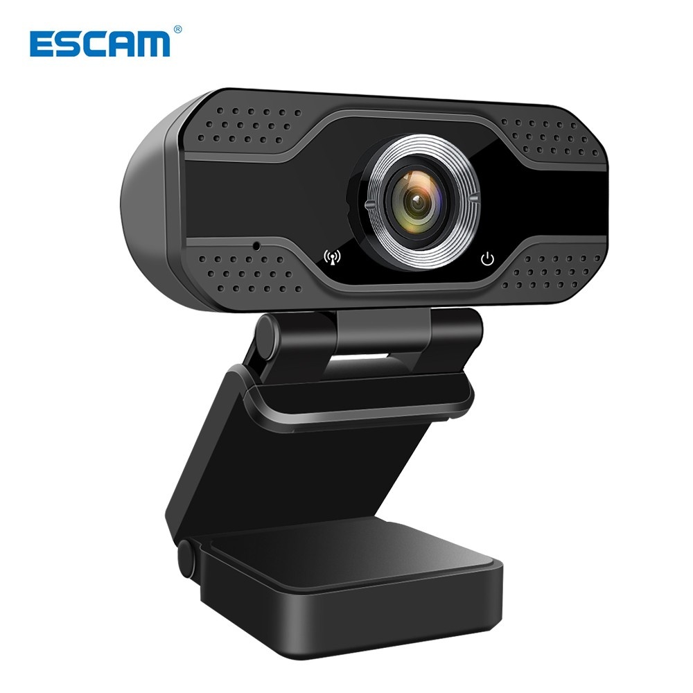 Webcam 1080P Computer Camera with Privacy Cover USB Connection Built-in Noise-reduction Microphone for Live Video