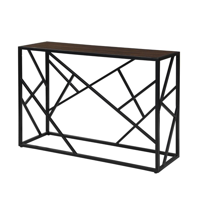 Cressida Console Table Elm/Black - Carolina Chair & Table