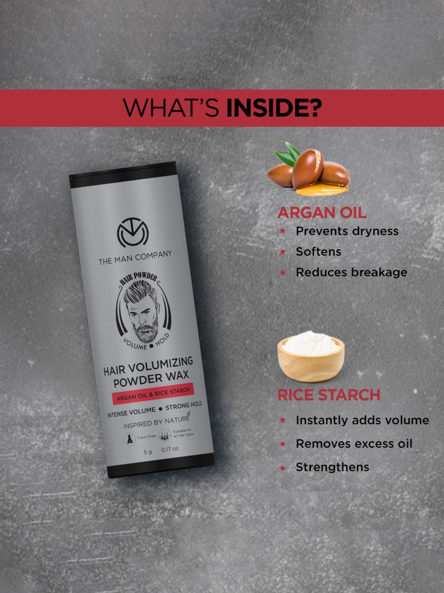 The Man Company Hair Volumizing Powder Wax - 5 gm