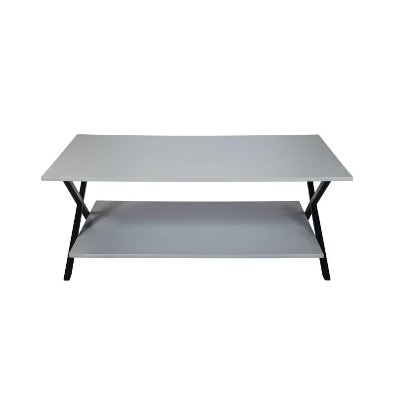 48" Slade Coffee Table with End Table and TV/Sofa Console Table Gray - Alaterre Furniture