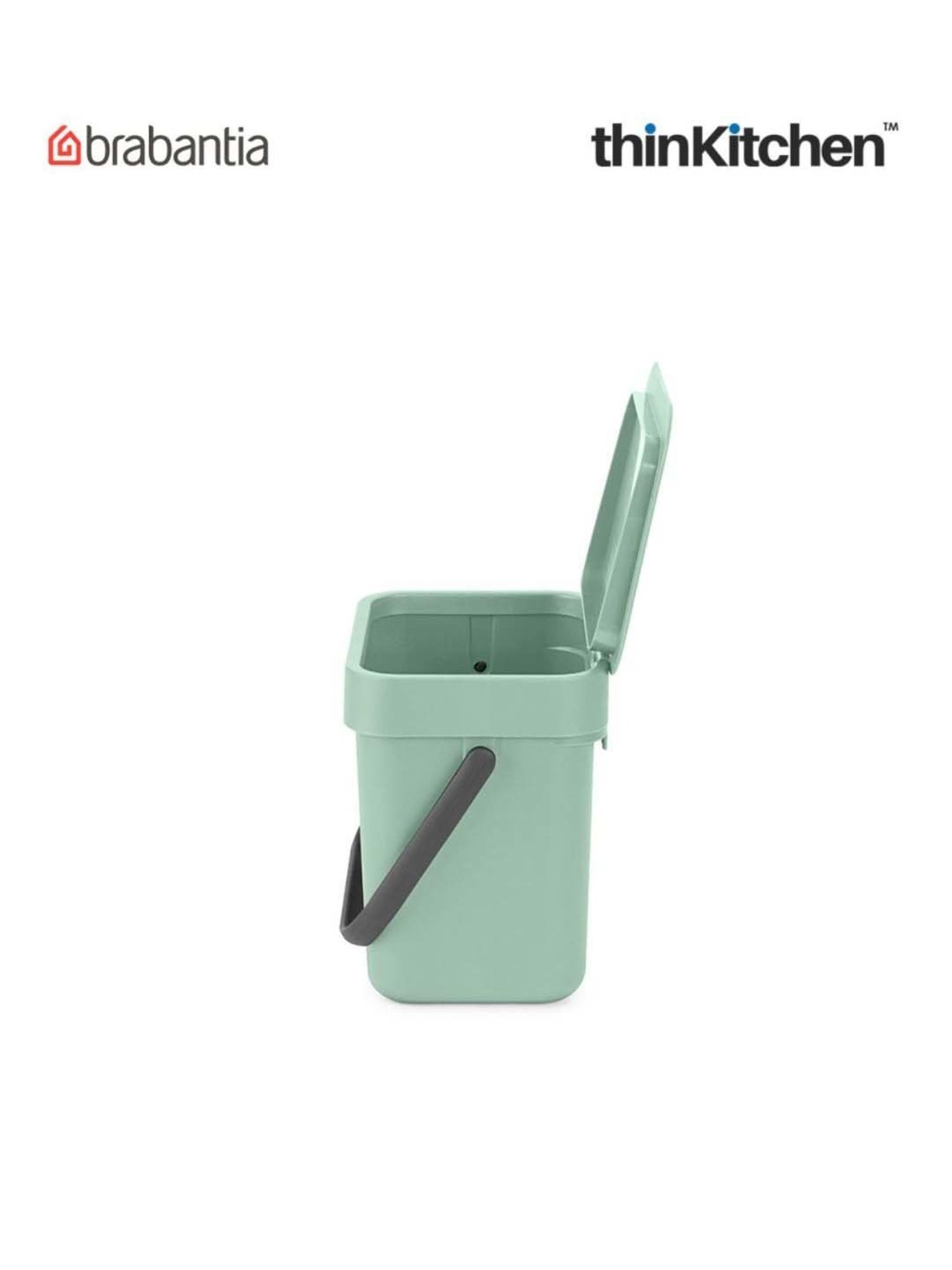 Brabantia Green Plastic Sort & Go Waste Bin (3 L)