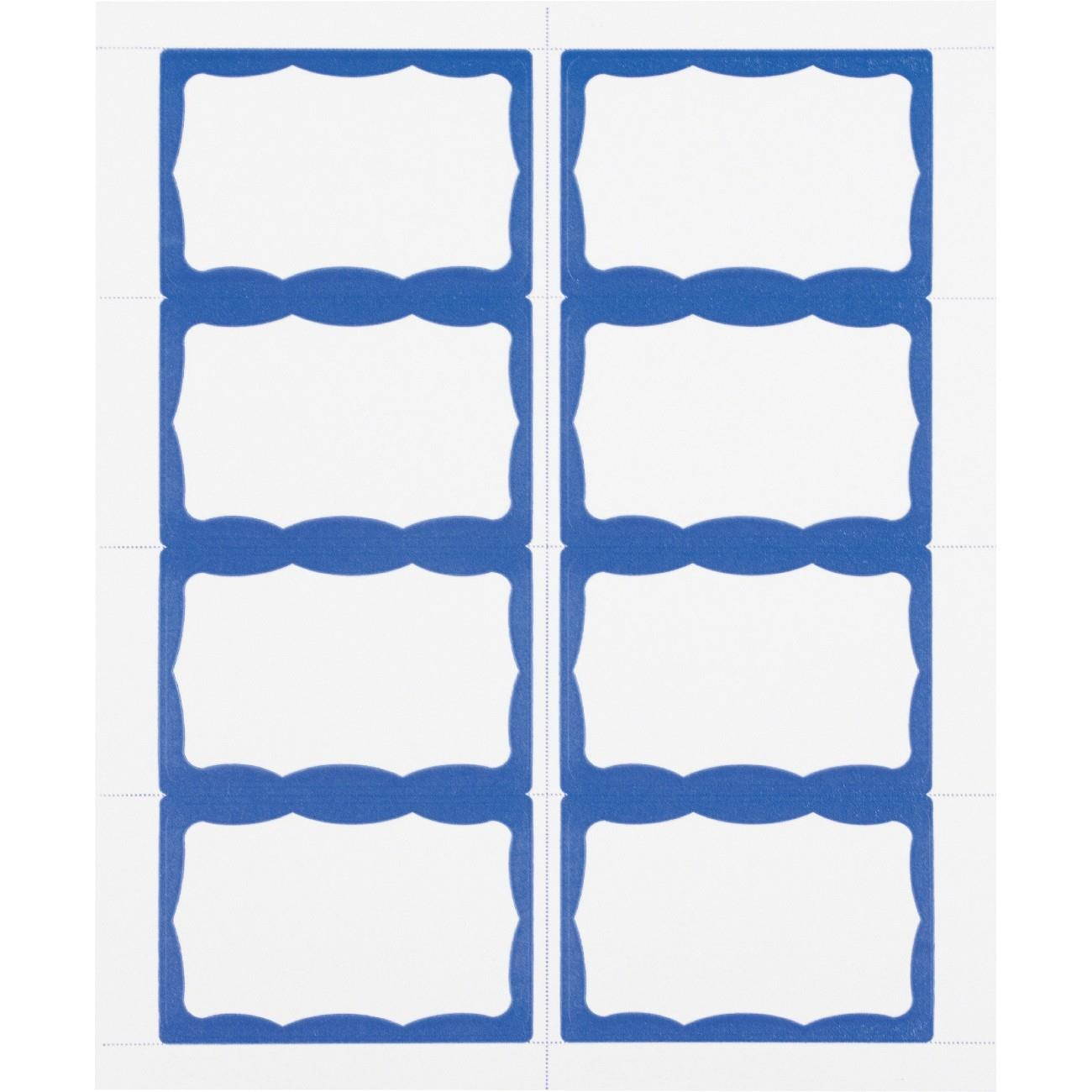 Advantus Color Border Adhesive Name Badges