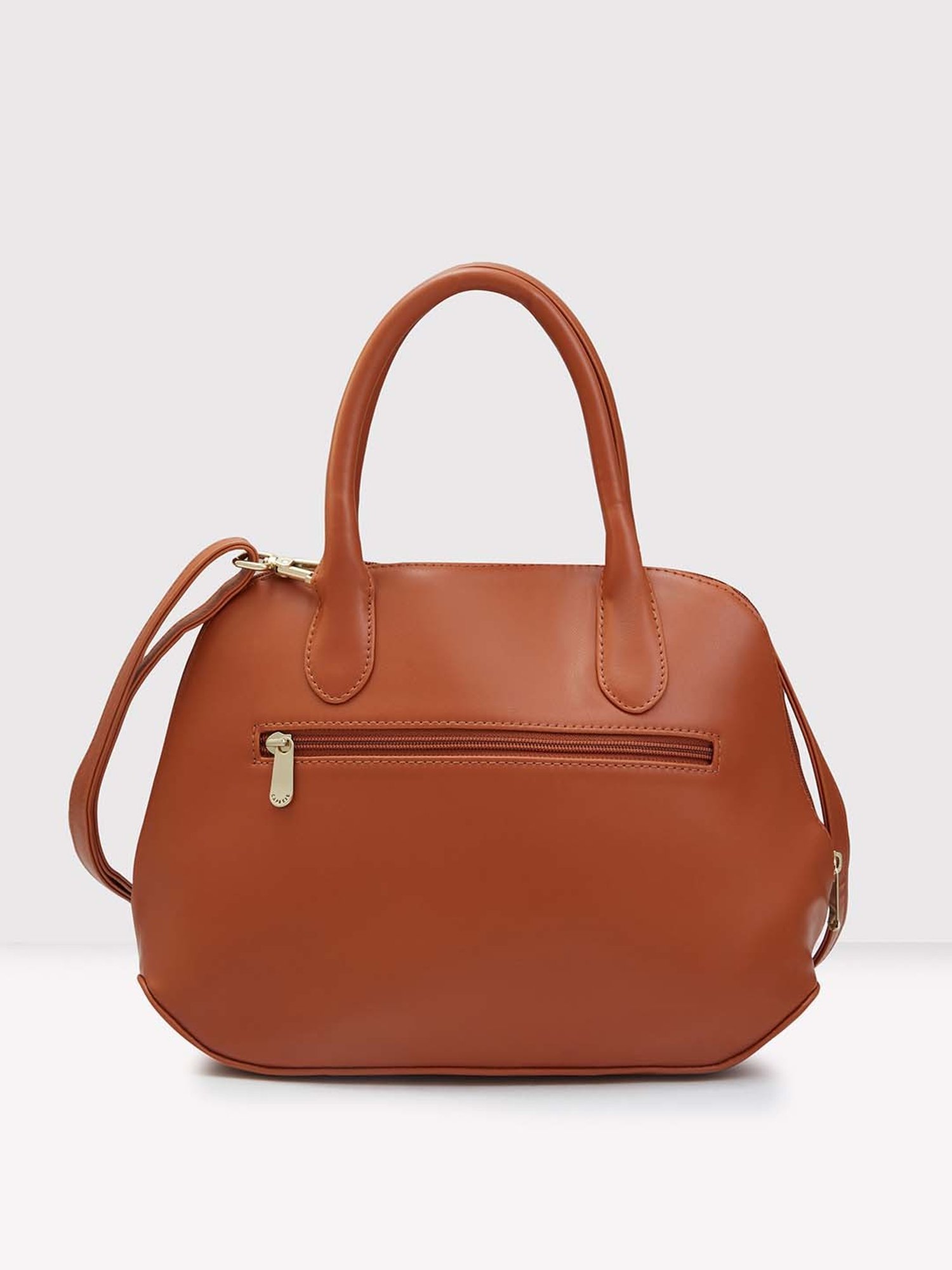 Caprese ZETA Tan Quilted Large Handbag