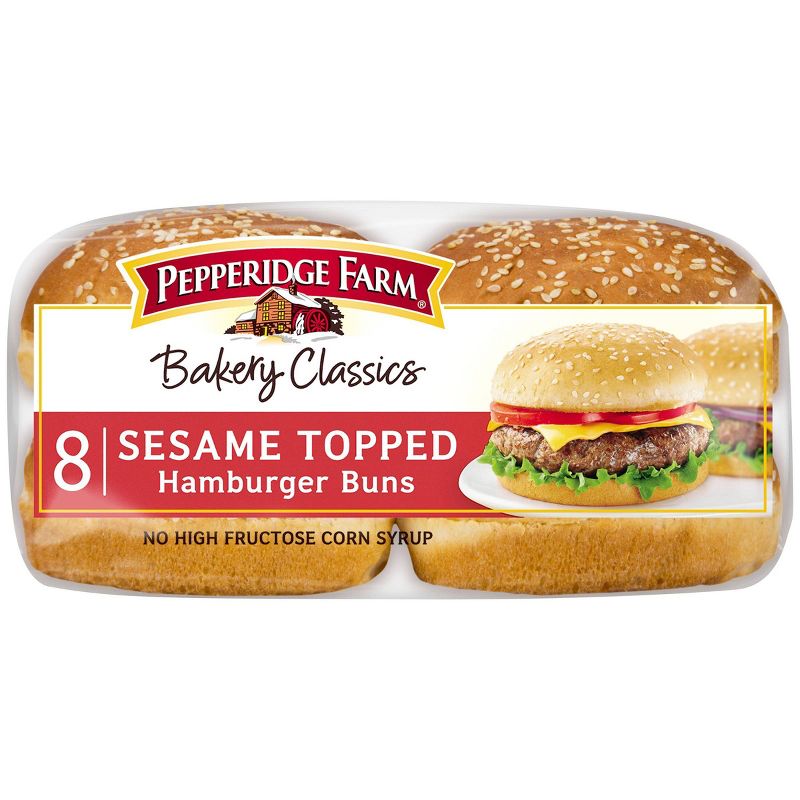 Pepperidge Farm Bakery Classics Sesame Topped Hamburger Buns - 15oz/8ct