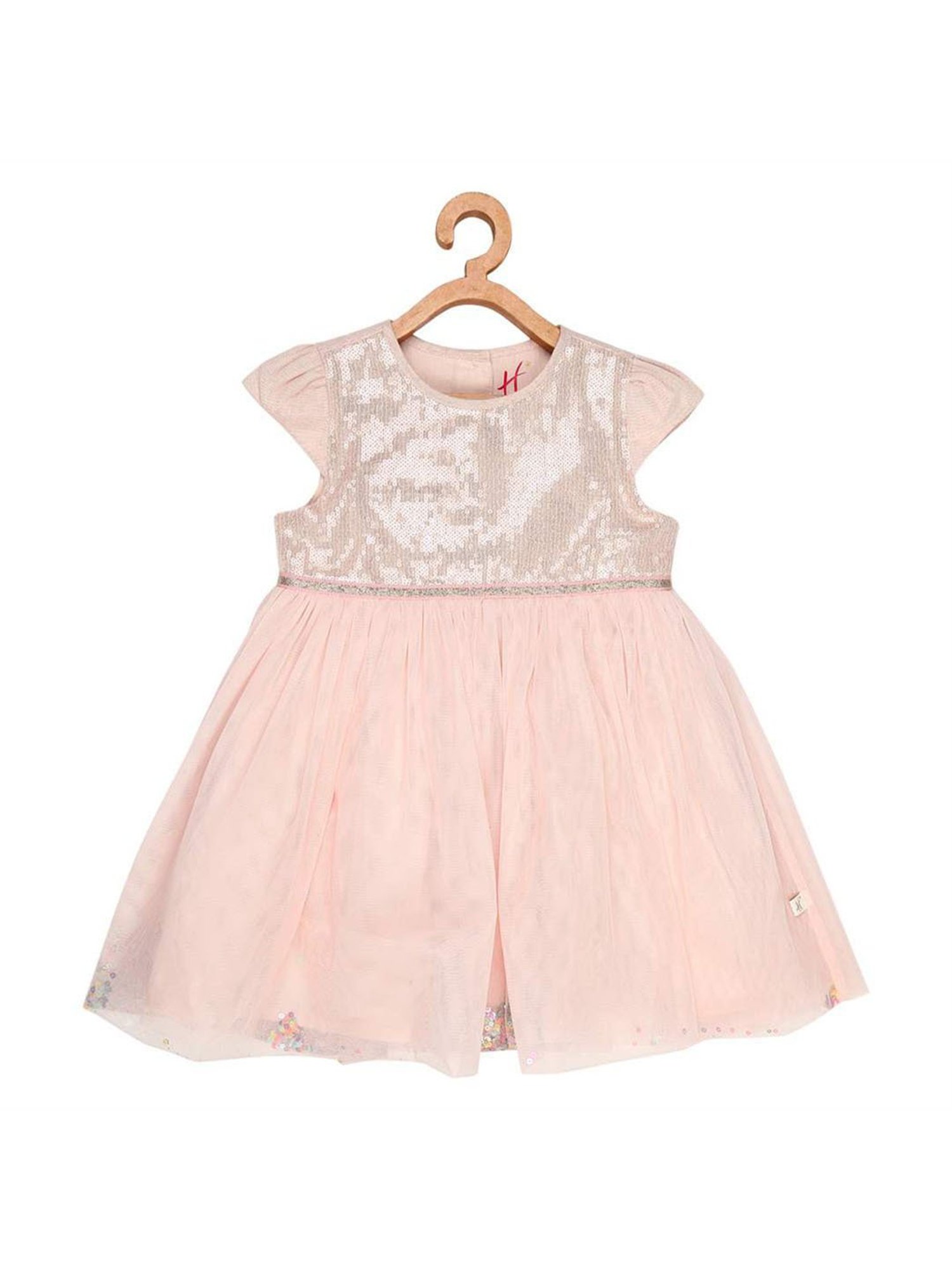 H by Hamleys Infants Girls Pink Embellished Dress