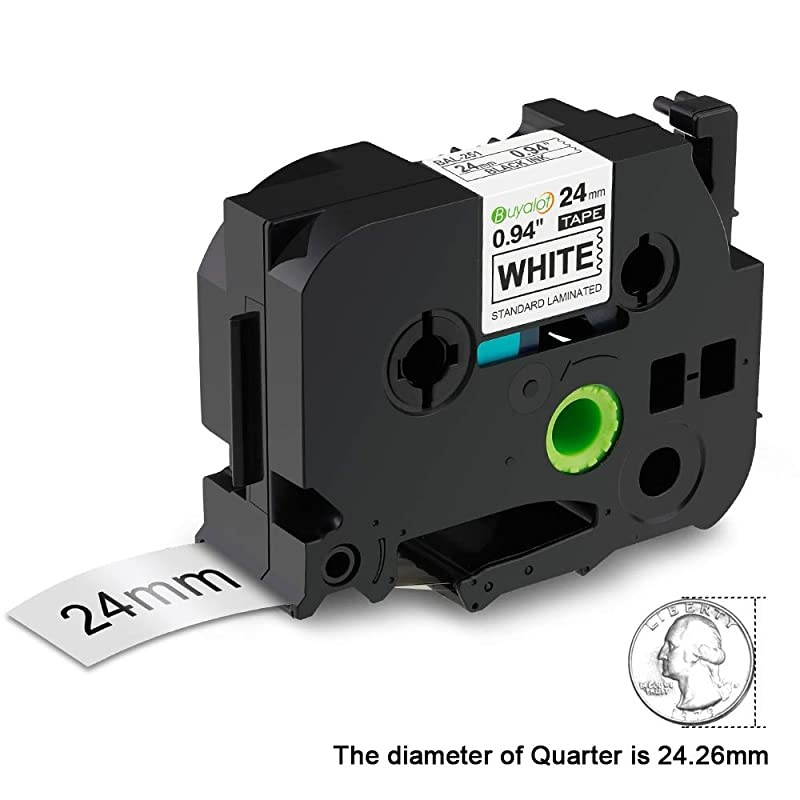 Compatible Label Tape Replacement for Brother Ptouch TZe 24mm 1 Inch Laminated Tape TZe251 TZeMQ355 TZeMQ851 Compatible with Brother Ptouch Label Maker PTD600 PTP700 4Pack Color Set