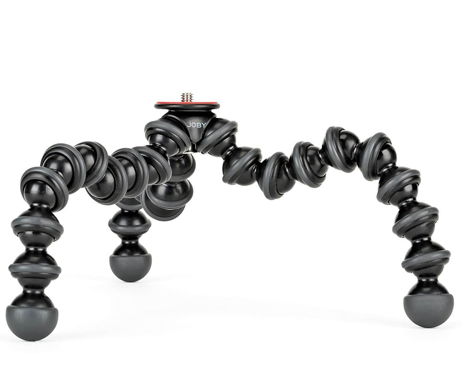 JOBY GorillaPod 1K Stand. Lightweight Flexible Tripod 1K Stand for Mirrorless Cameras or Devices up to 1Kg (2.2lbs). Black/Charcoal.