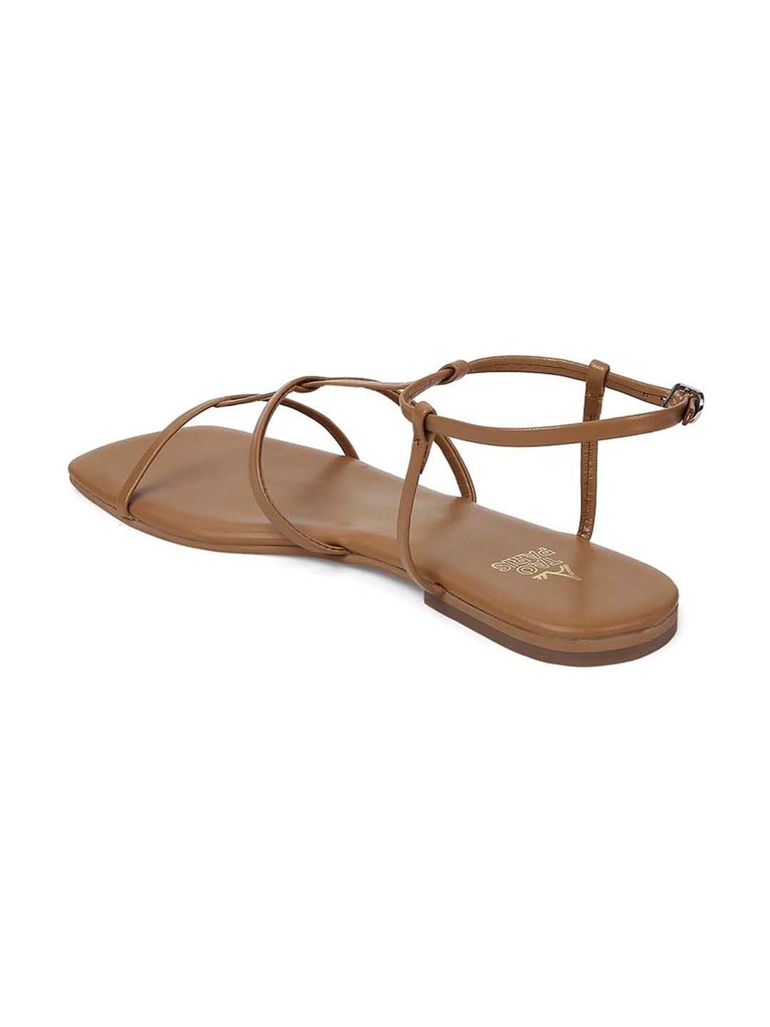 Tao Paris Women's Ankara Brown Back Strap Sandals
