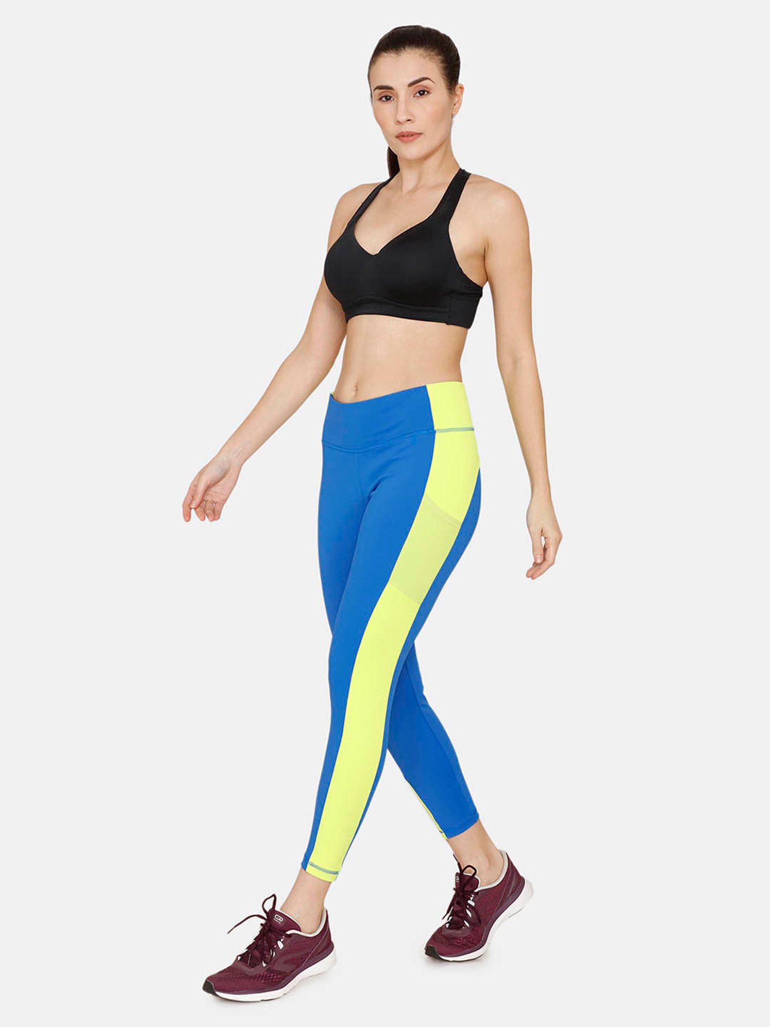 Zelocity by Zivame Blue Regular Fit Tights