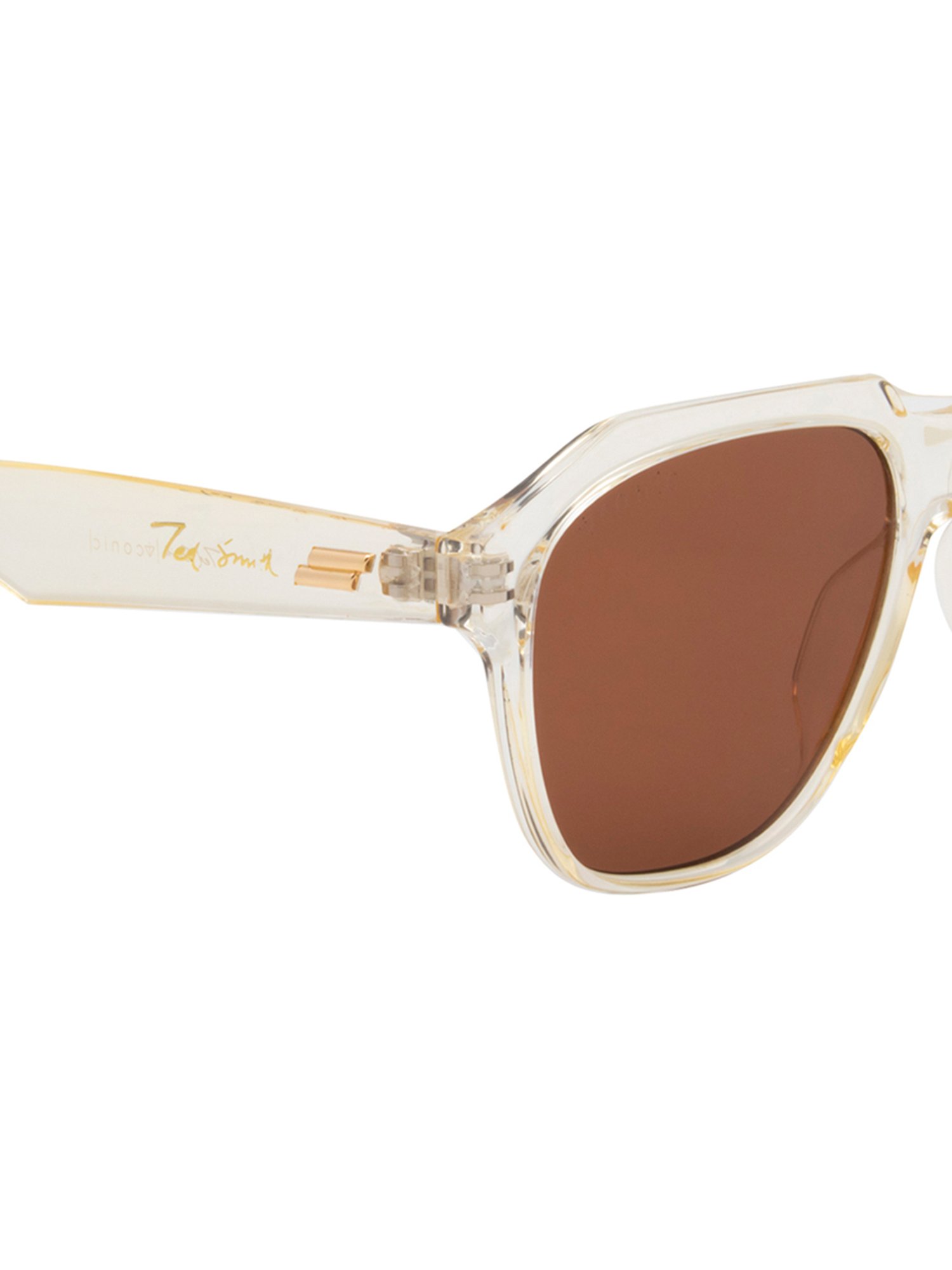 Ted Smith Brown Aviator UV Protection Unisex Sunglasses