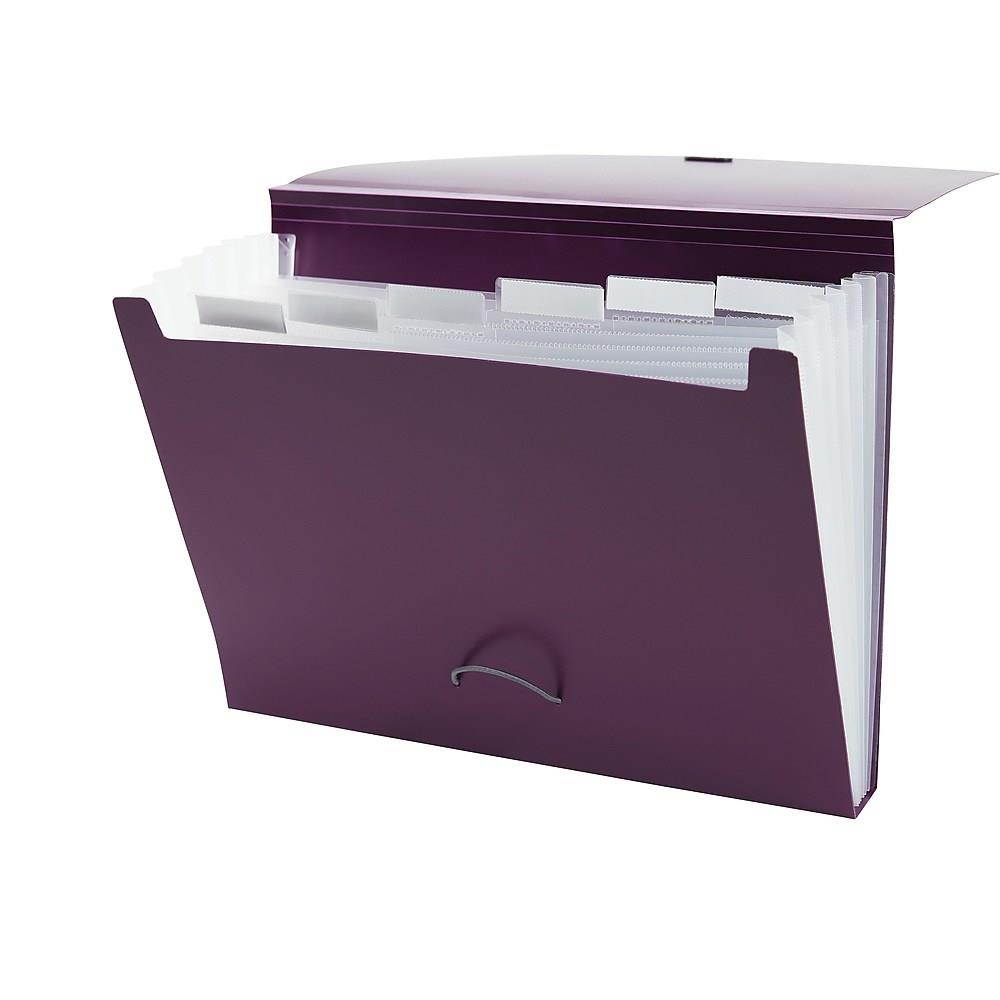 Staples Reinforced Expanding File Letter Size 7-Pocket Assorted Colors 51835