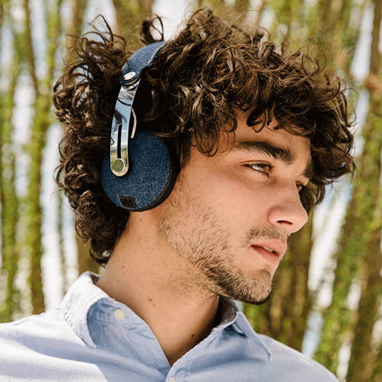 House Of Marley Rise BT On-Ear Bluetooth Headphones with Mic, Black, EM-JH111-BK