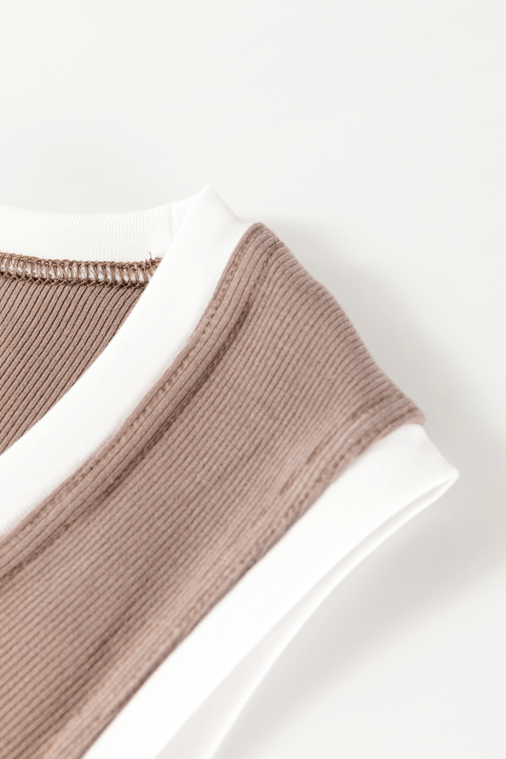 Pink Casual Solid Color Crew Neck Tank Top