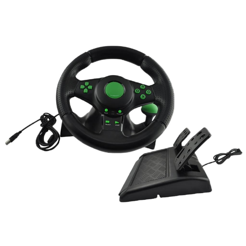 Racing Steering Wheel and Pedal Set for Xbox One and PC