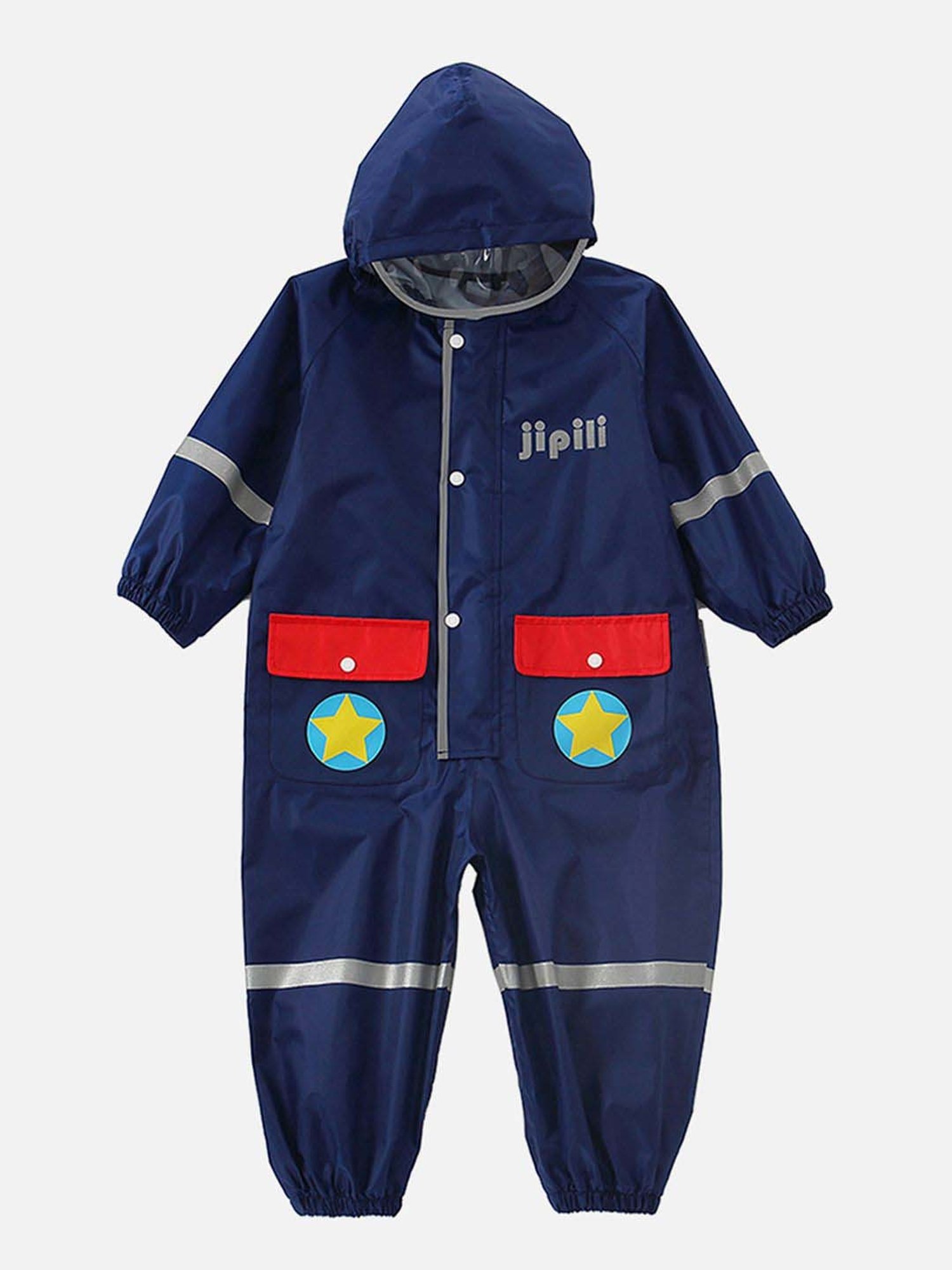 Little Surprise Box Kids Pink Printed Full Sleeves Raincoat