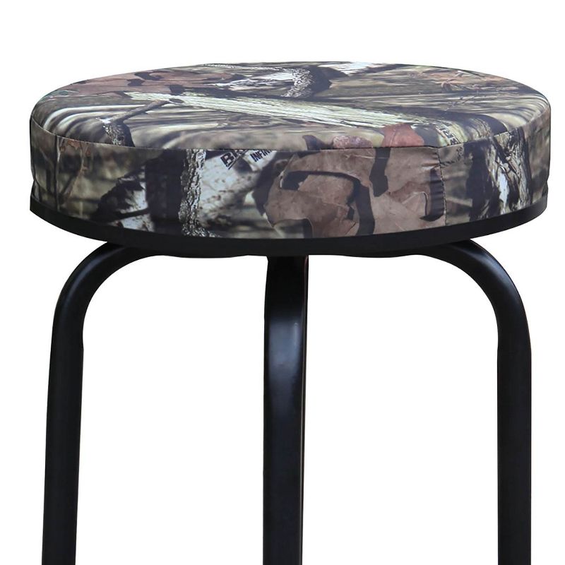 Torin Big Red 360 Degree Swivel Garage Shop Padded Bar Stool Seat, Mossy Oak