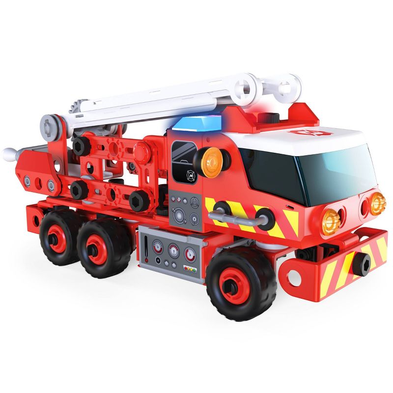 Erector by Meccano Discovery Rescue Fire Truck - Lights and Sounds STEAM Building  Kit