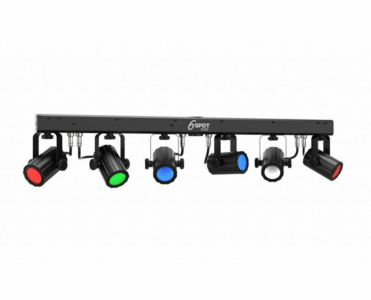 CHAUVET DJ 6SPOT RGBW 6-Head High-Intensity Quad-Color LED Spot Lighting System