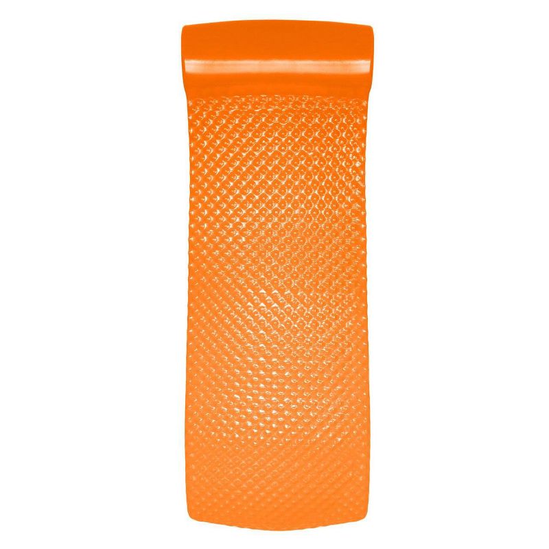 TRC Recreation Super Soft Foam Mat Raft Lounger Pool Float, Orange Breeze