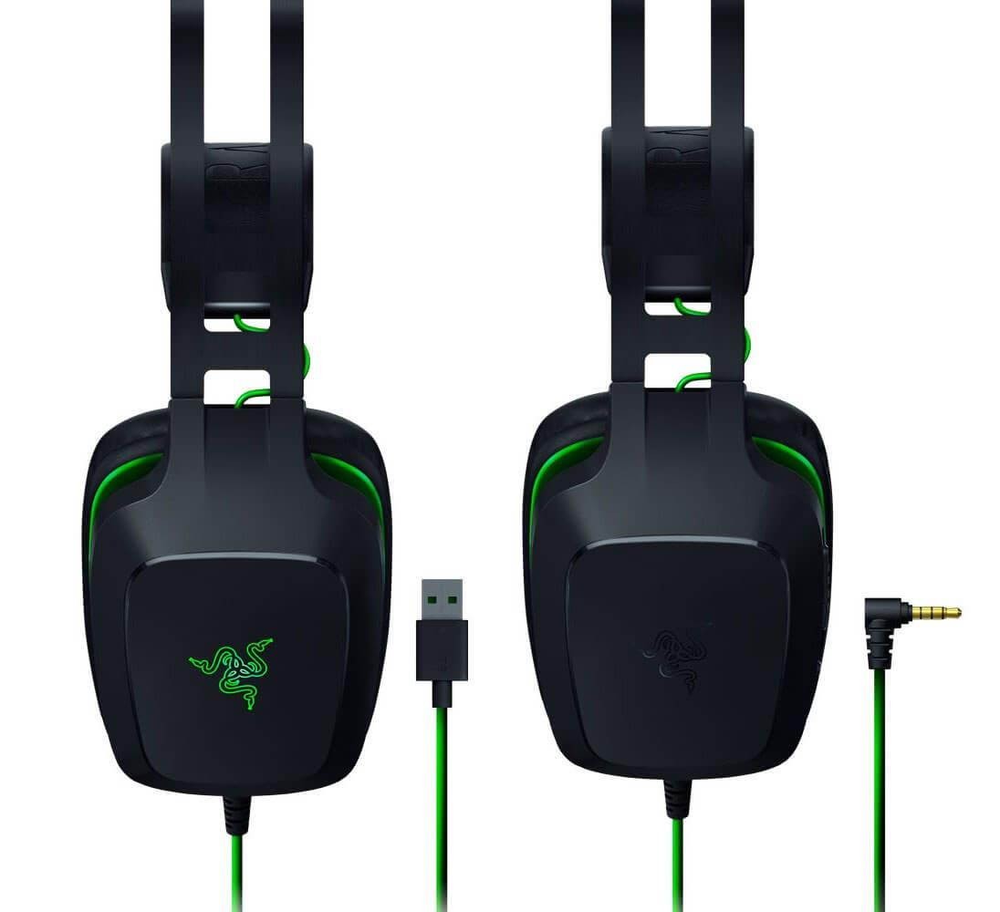 Razer Electra V2 USB Wired 7.1 Surround Gaming Headset, Well-Controlled Bass and Deliver Excellent Sound Quality, Black