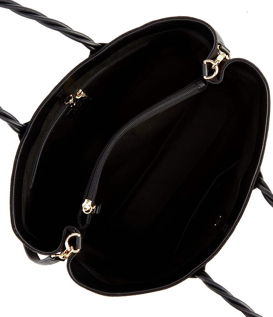 Lauren Ralph Lauren Logo Canvas Large Marcy Satchel Bag