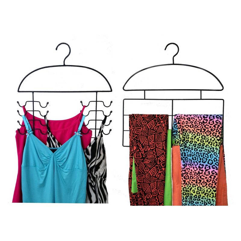 Axis International 2pc Combo Hangers Black