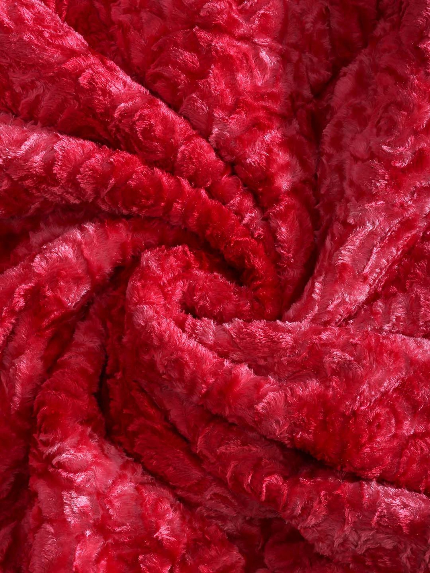 HOSTA HOMES Red Velvet Microfibre Filled Double Quilt - Set of 1