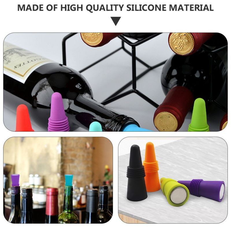 10pcs Reusable  Lightweight  Practical Wine Stopper Wine Plug for Birthday  Wedding