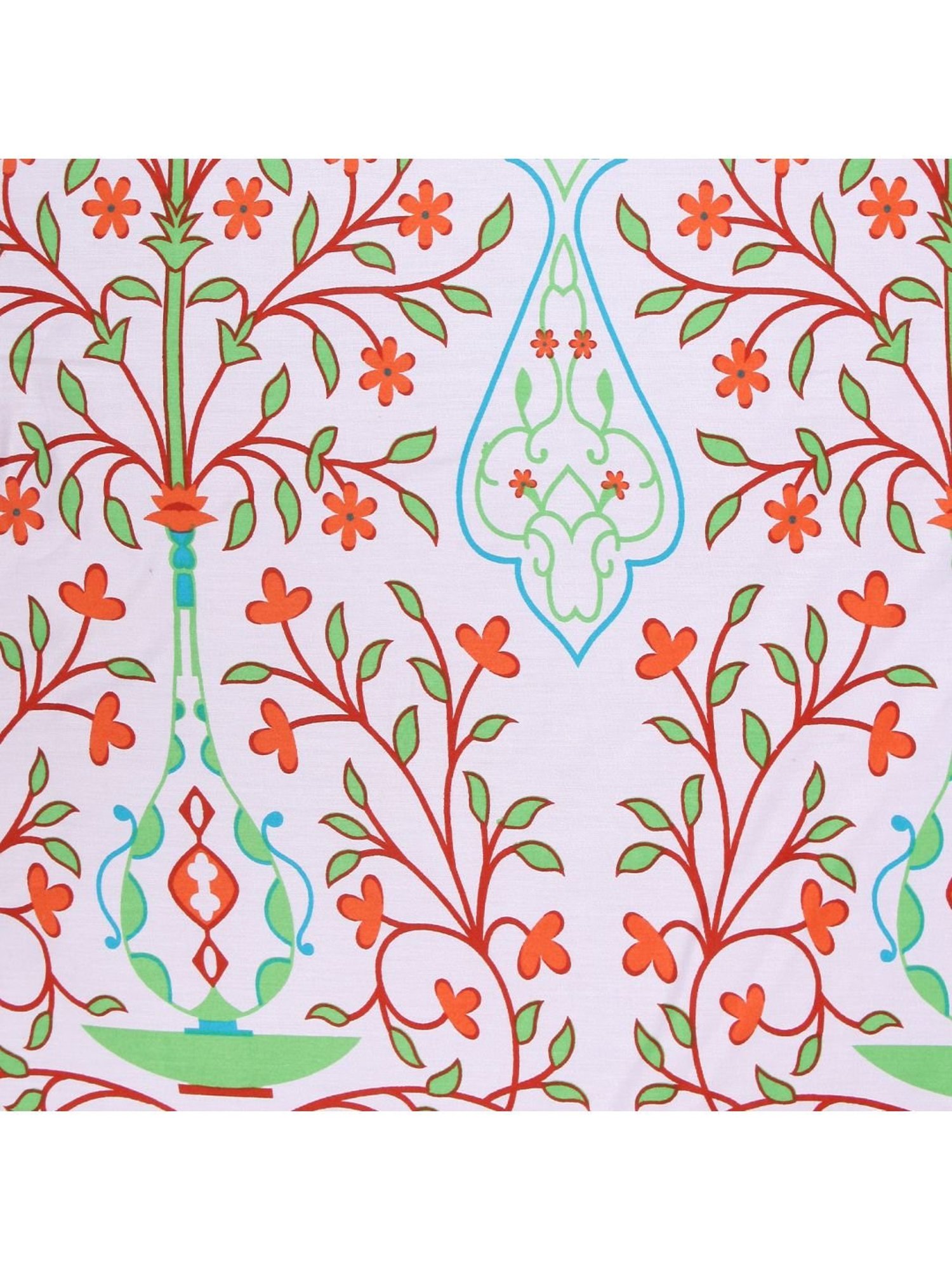 SEJ by Nisha Gupta Orange & White Bed Sheet Sets