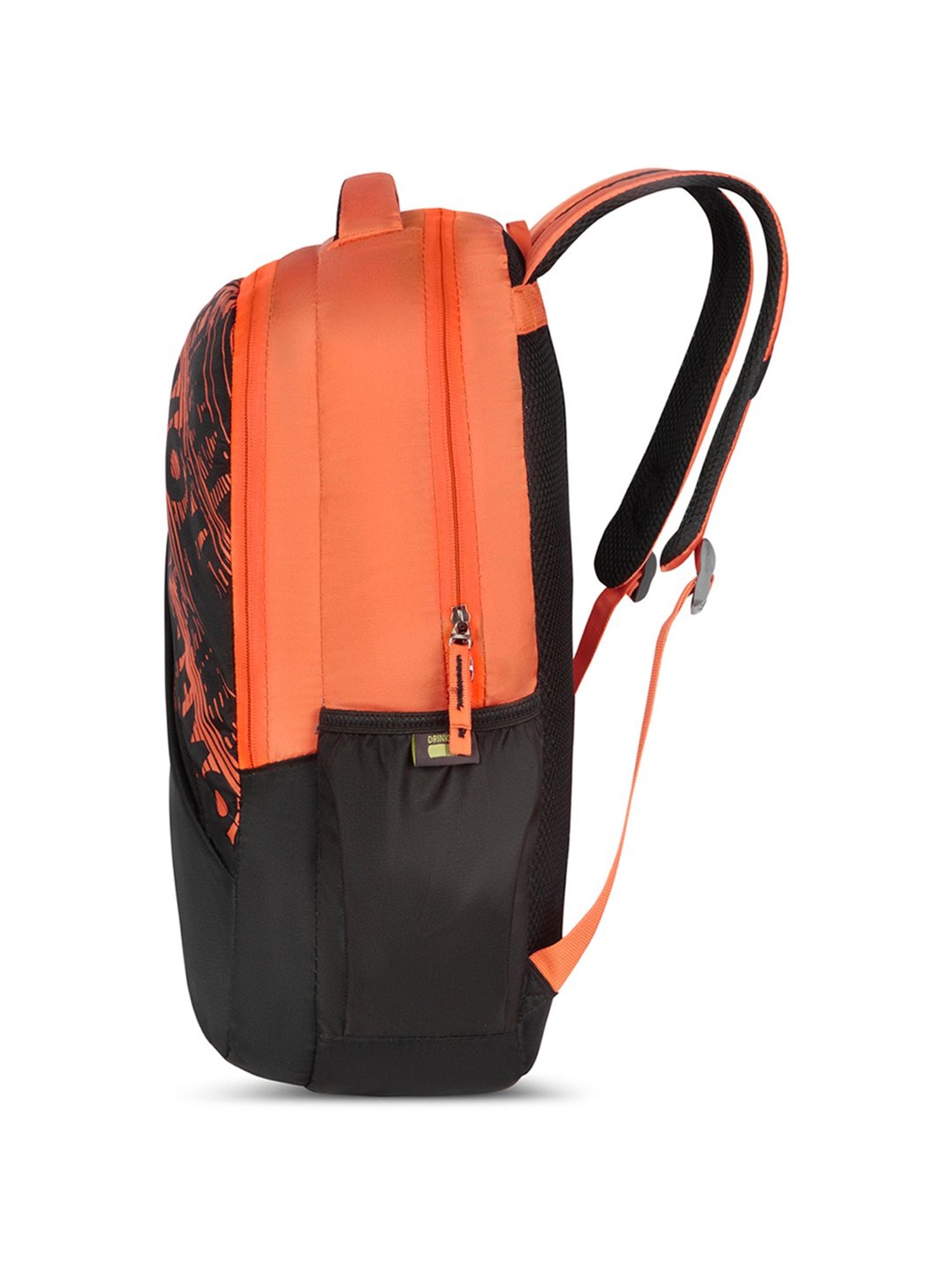 Skybags Fuse Plus 02 Orange Polyester Printed Laptop Backpack - 22 Ltrs
