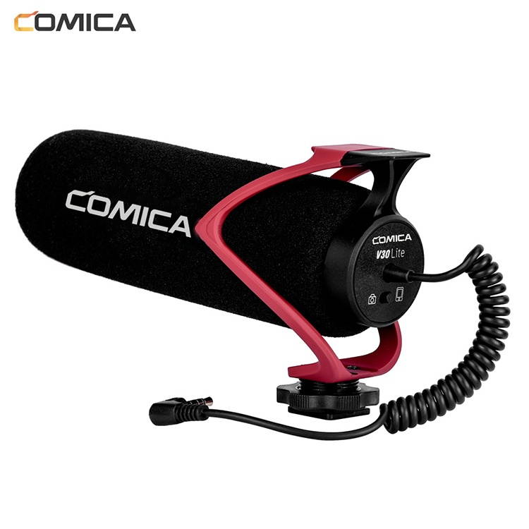 Comica CVM-V30 LITE Video Microphone Super-Cardioid Condenser Camera Mic for Nikon for Canon for Sony for iPhone Mobile Phone