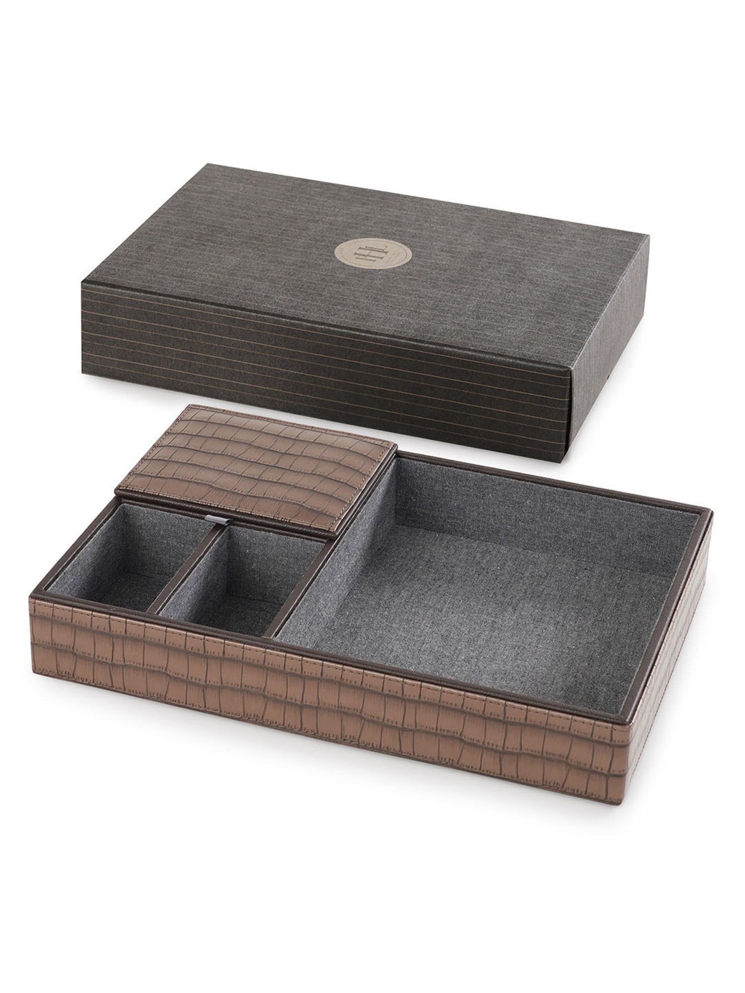 Pure Home and Living Brown Leather Organisers