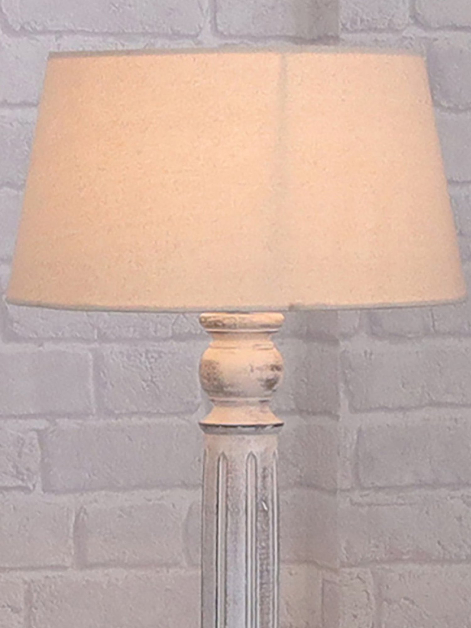 Homesake 'Antique' Khadi & Brown Wood Tall Floor Lamp With Shade & Bulb - Set of 1