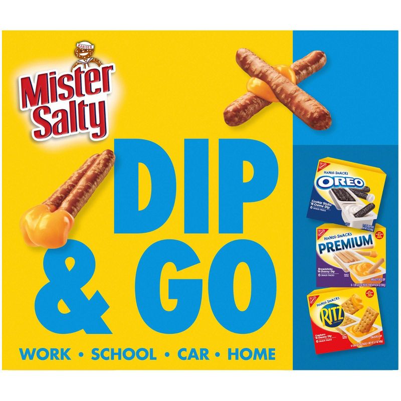 Handi-Snacks Mister Salty Pretzels 'N Cheese Dip - 6ct/0.92oz