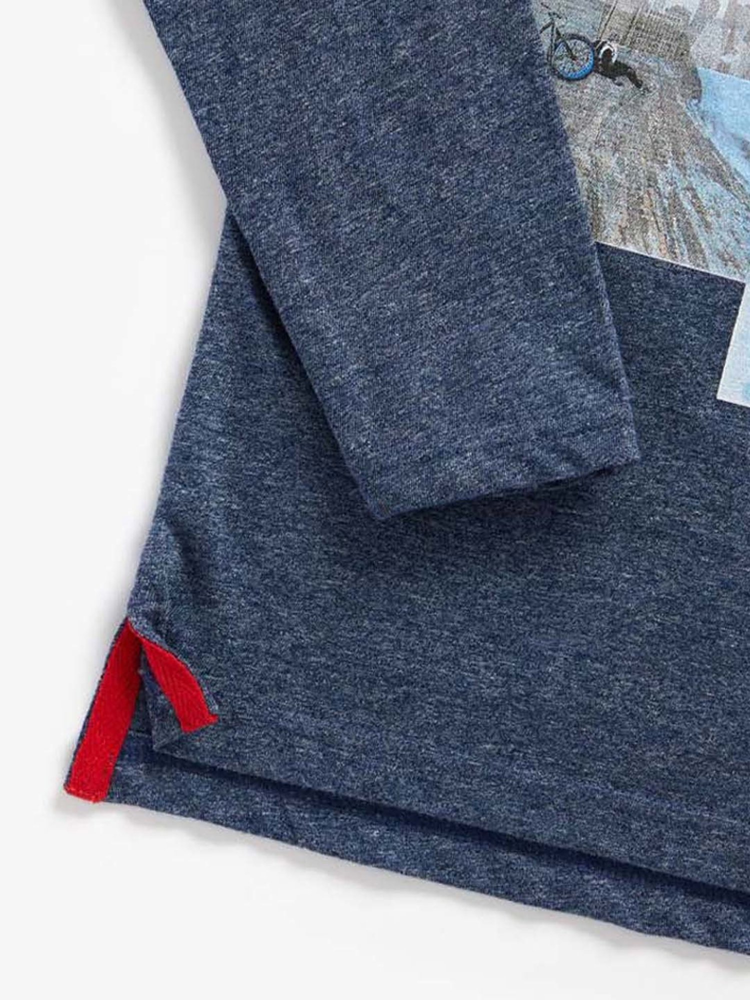 Mothercare Kids Navy Cotton Printed Full Sleeves T-Shirt