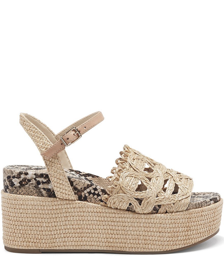 Jessica Simpson Camilia Raffia Platform Wedges