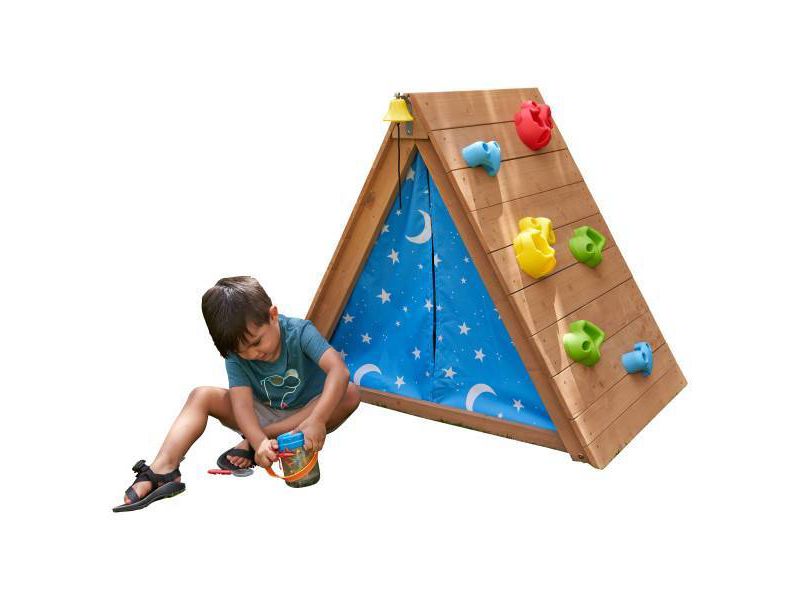 KidKraft A-Frame Hideaway & Climber Tent