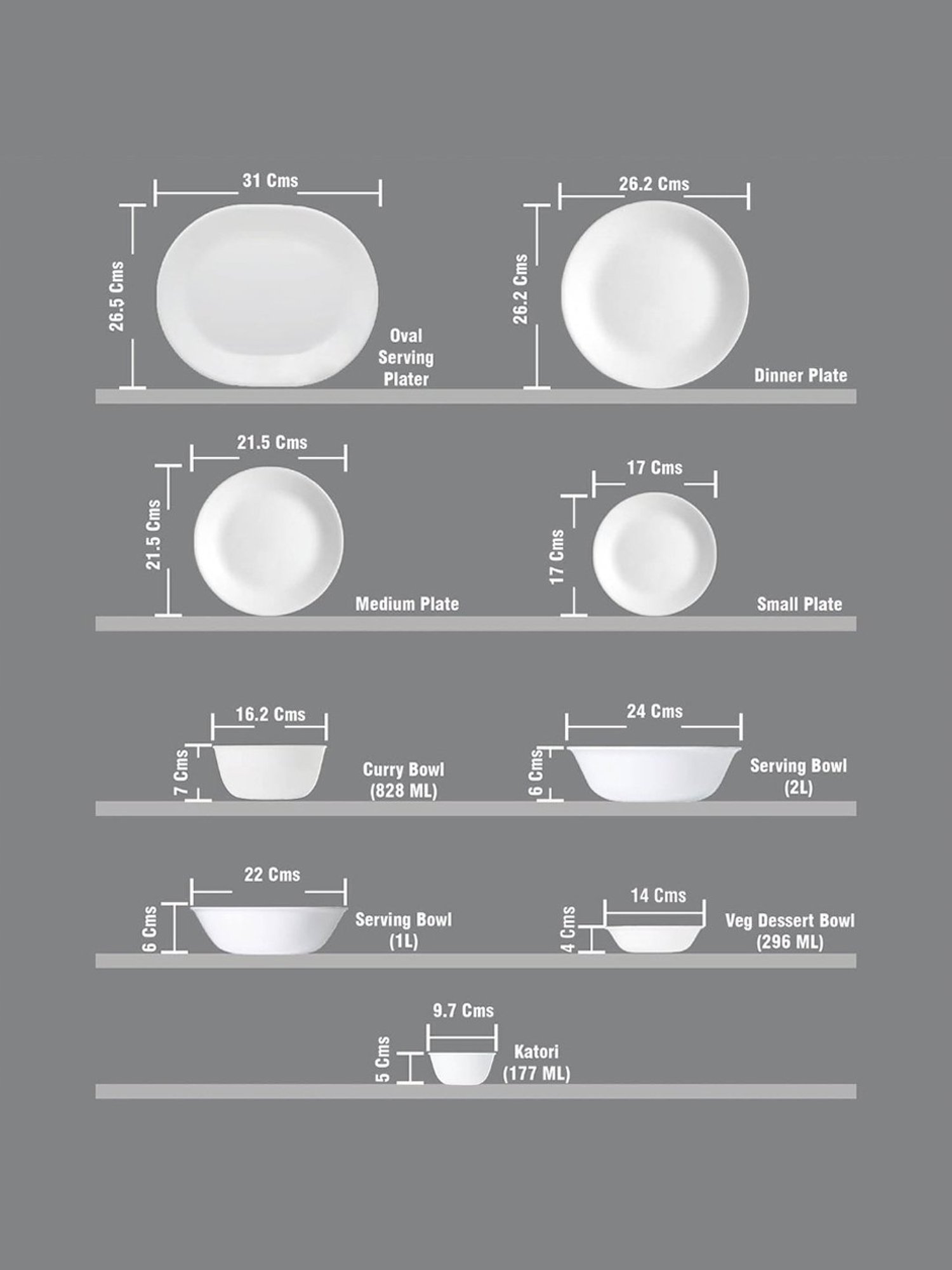 Cello White Opalware 35-Piece Dinner Set