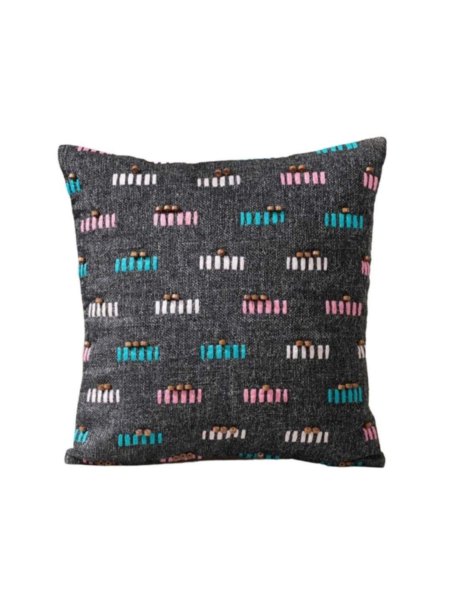 Swayam Multicolor Cotton 40 cm x 40 cm Cushion Covers - Set of 2