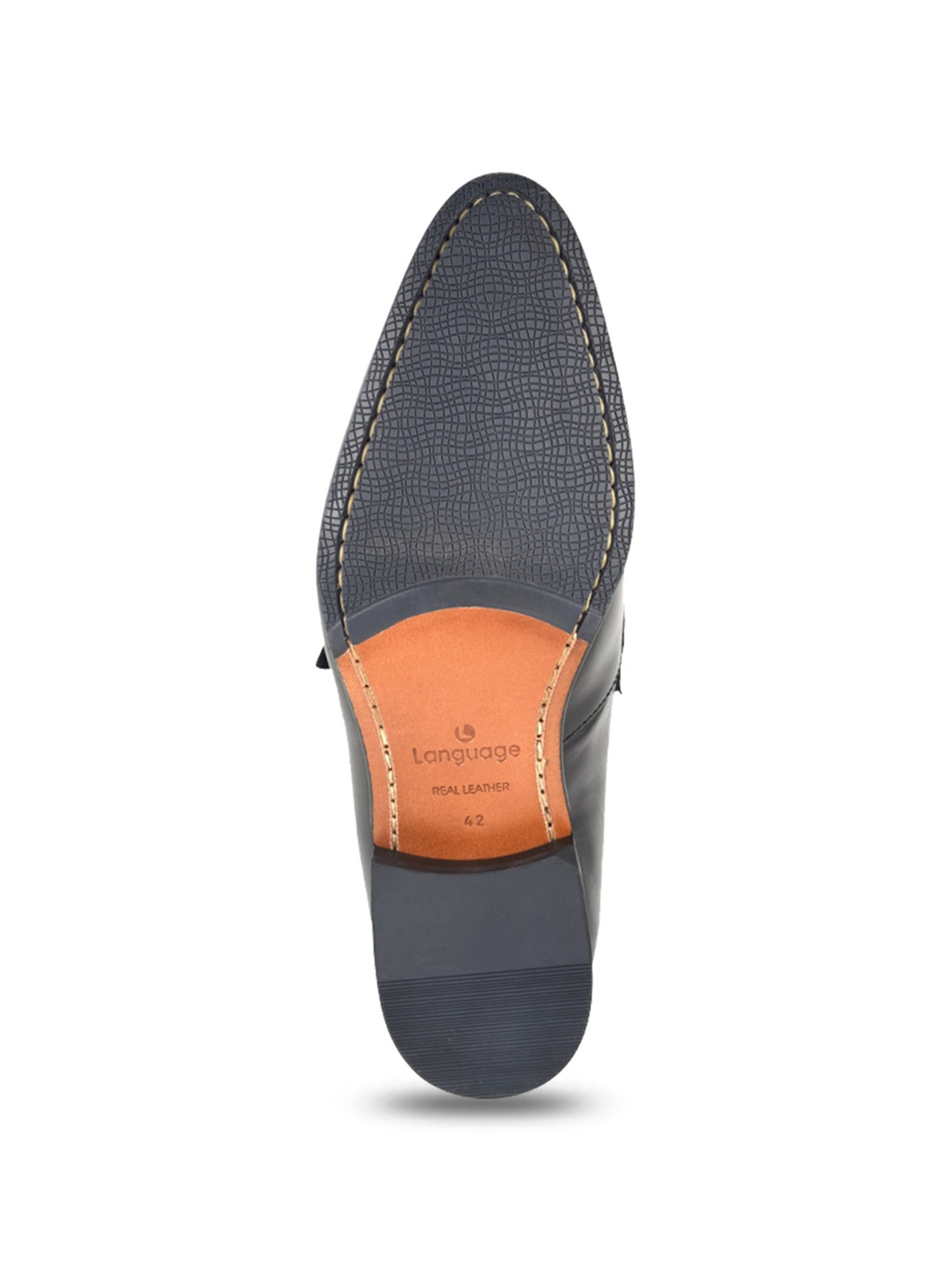 Language Shoes Men's Kevin Black Monk Shoes