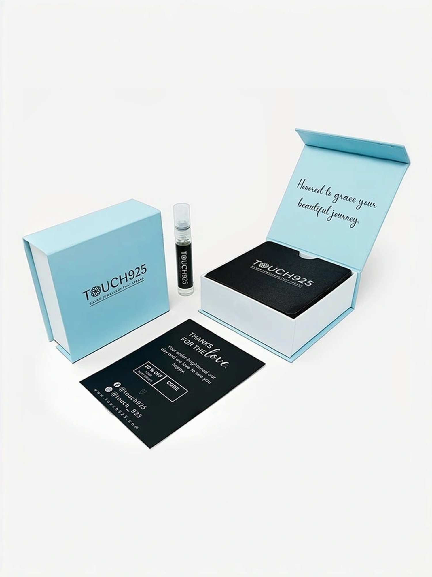 Touch925 Sterling Silver Harmony H Initial Chain Pendant