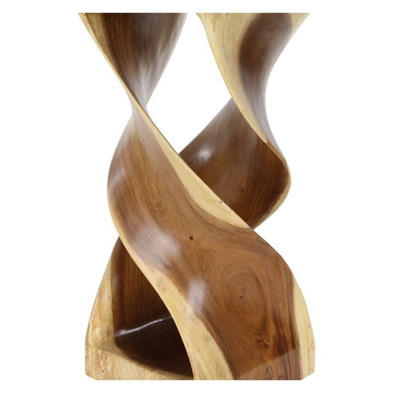 Suar Wood Square Accent Table Brown - Olivia & May