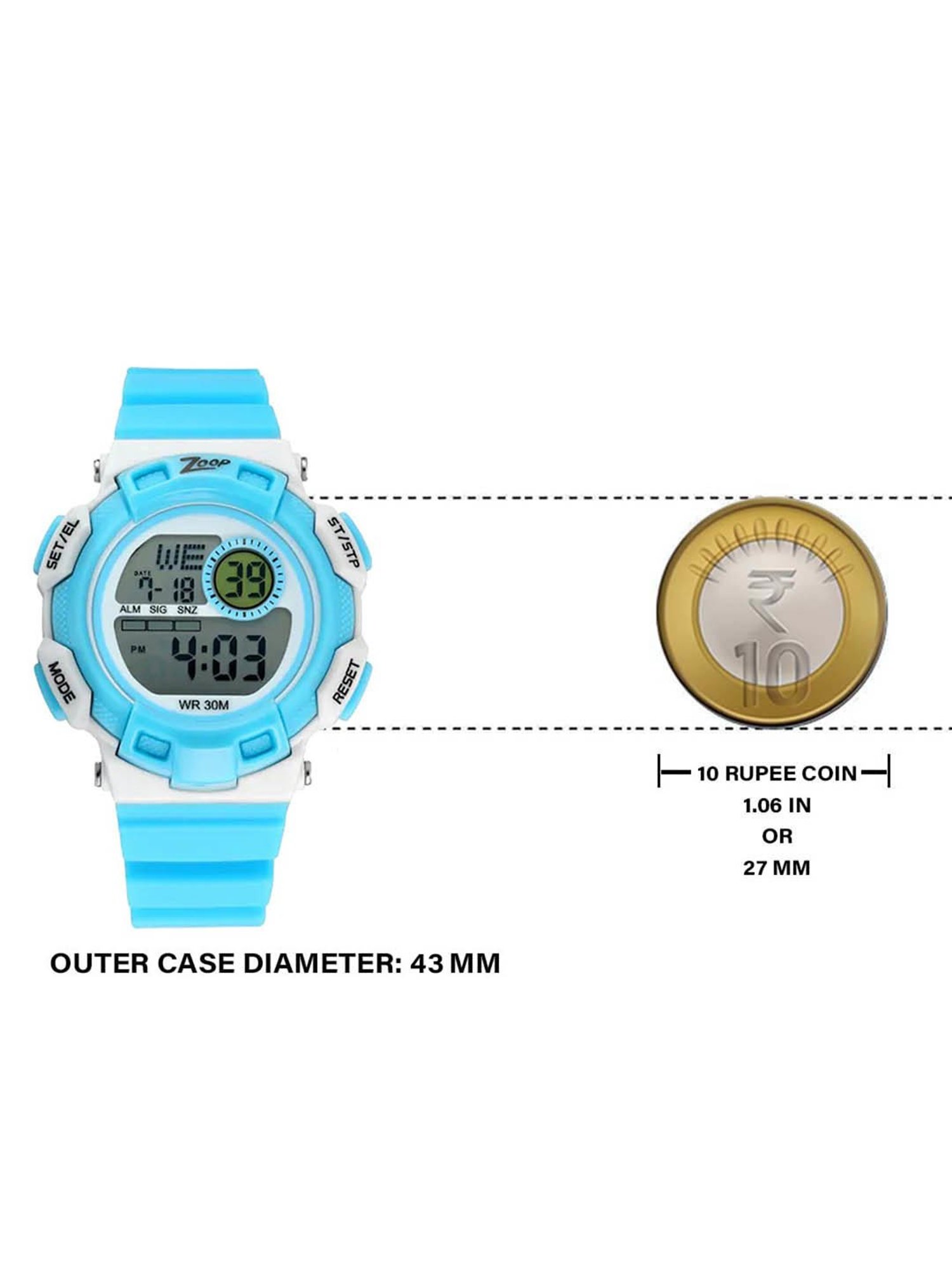 Zoop NS16009PP04 Unisex Digital Watch