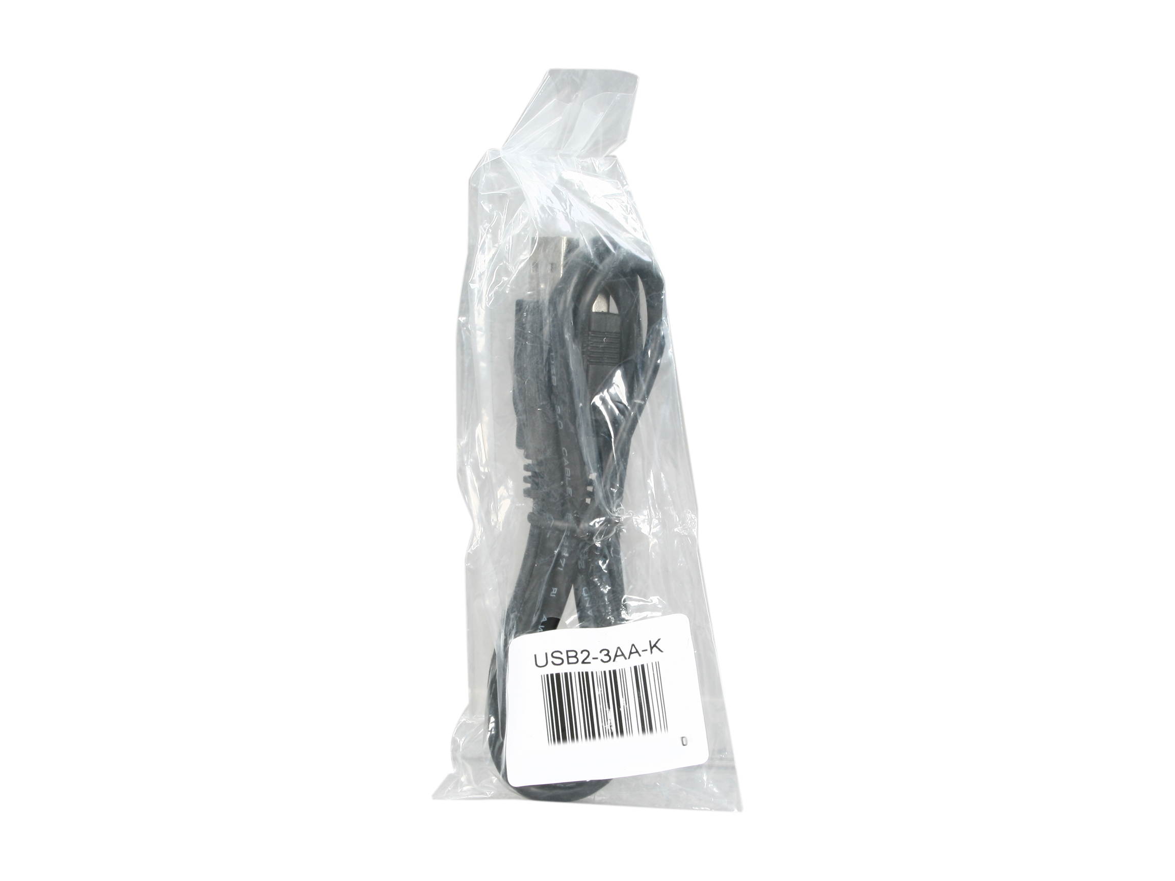 BYTECC USB2-3AA-K USB 2.0 Cable Type A Male to Type A Male Black Color