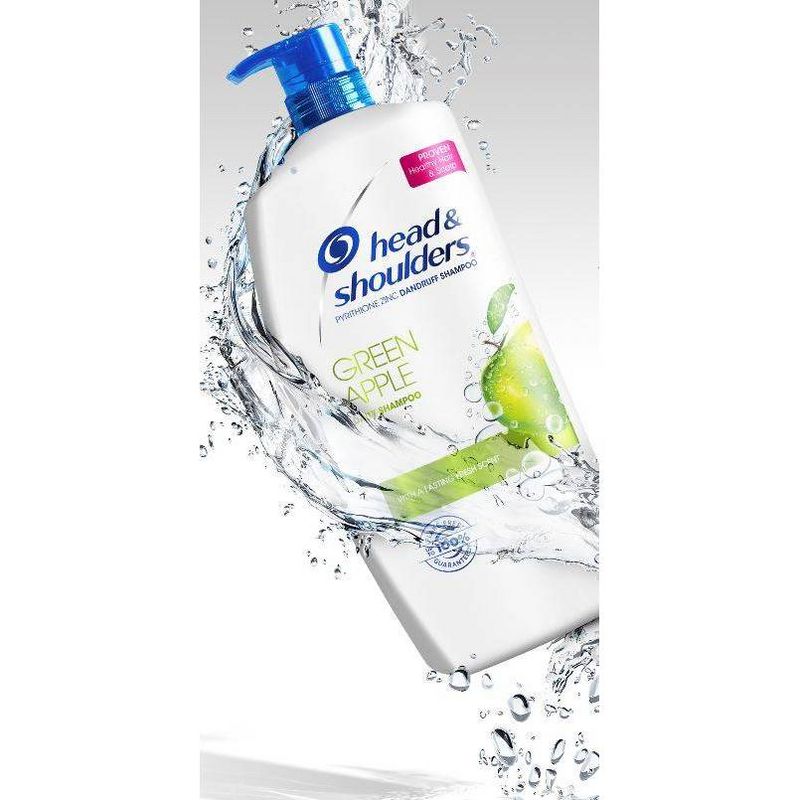 Head and Shoulders Green Apple Daily-Use Anti-Dandruff Paraben Free Shampoo, 32.1 fl oz