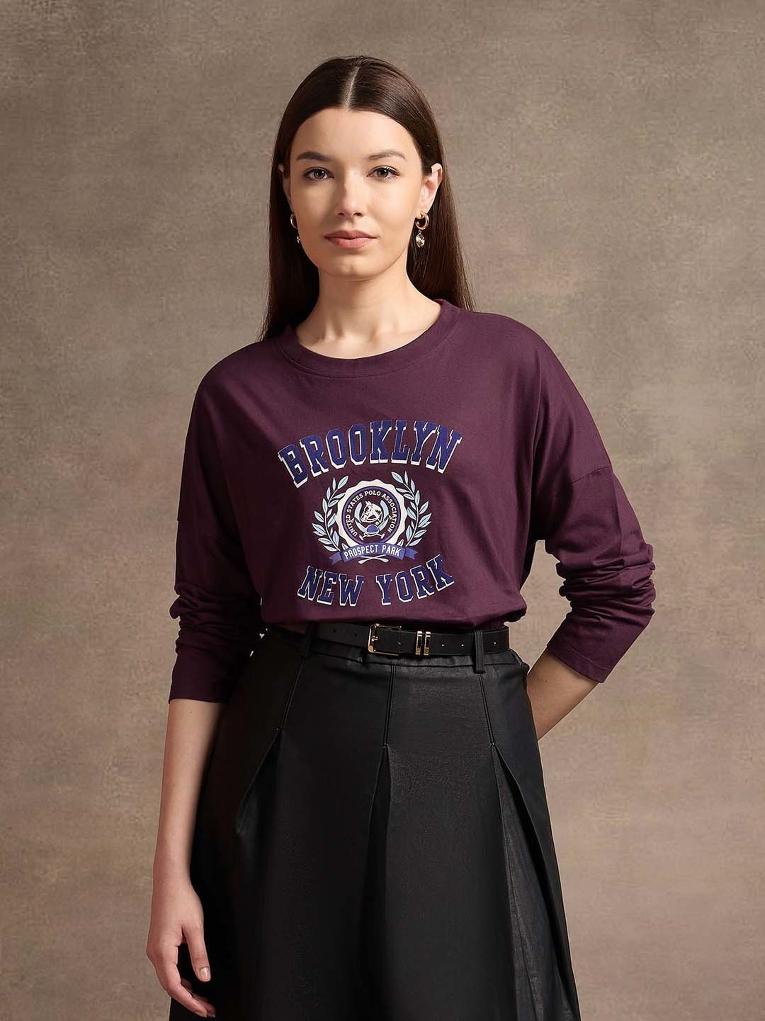 U.S. Polo Assn. Wine Graphic Print T-Shirt