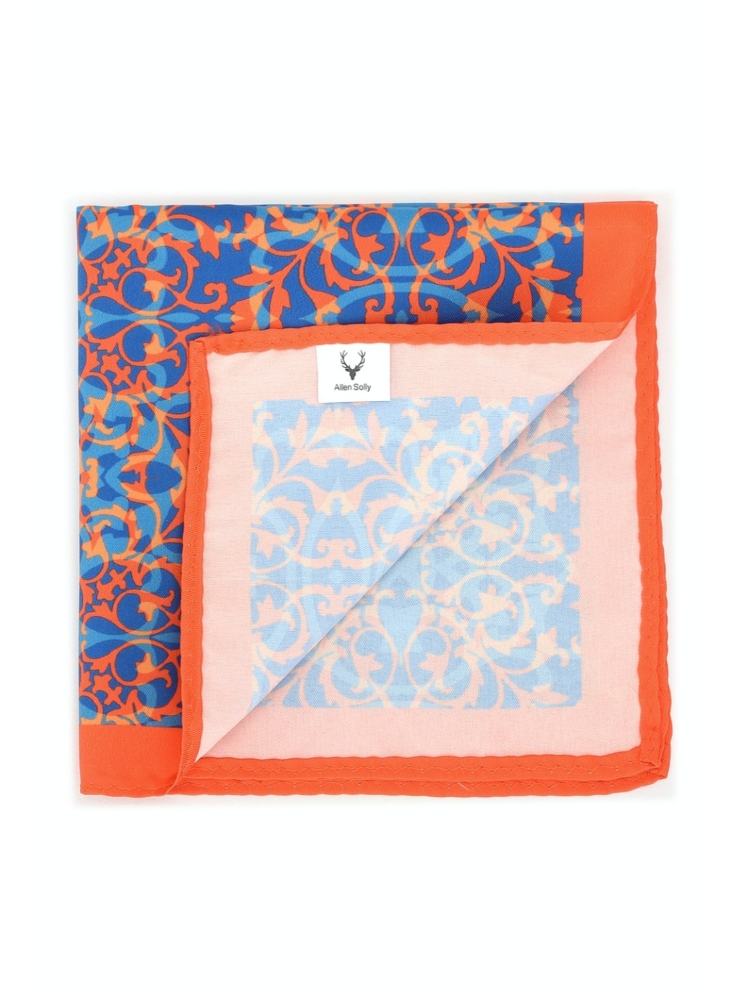 Van Heusen Green Printed Pocket Square